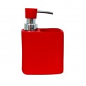 Spirella Distributeur De Savon & Porte éponge Céramique MALAGA Rouge MSV