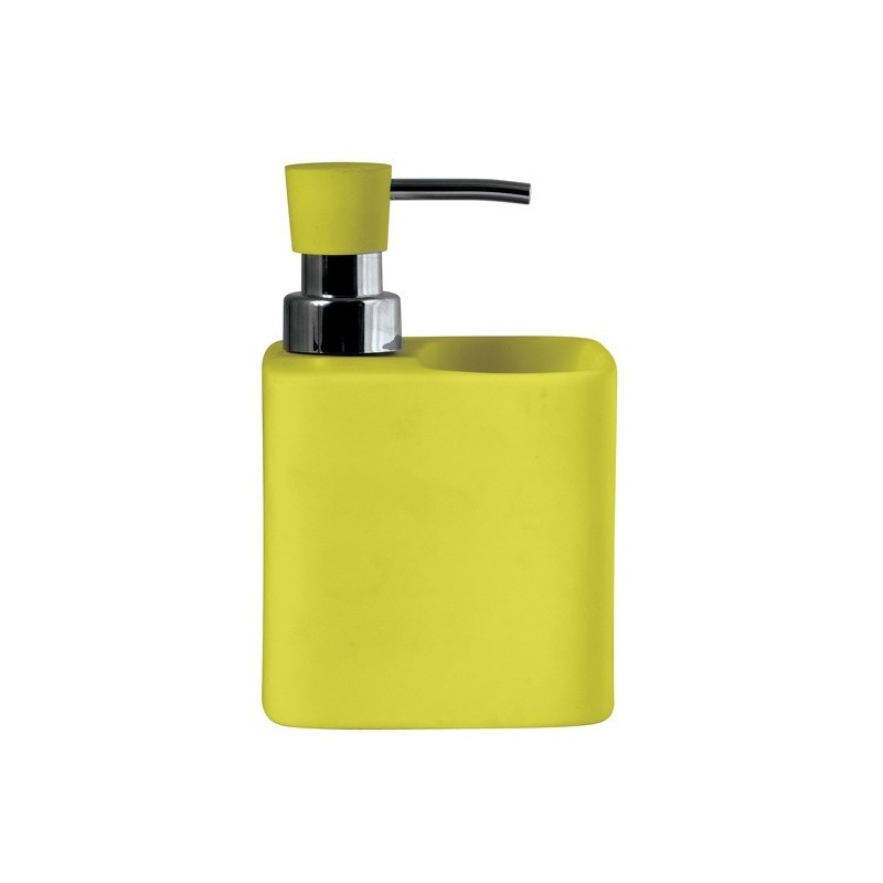 spirella Distributeur de savon & porte éponge céramique MALAGA Vert MSV