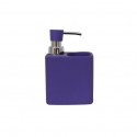 Spirella Distributeur De Savon & Porte éponge Céramique MALAGA Violet MSV