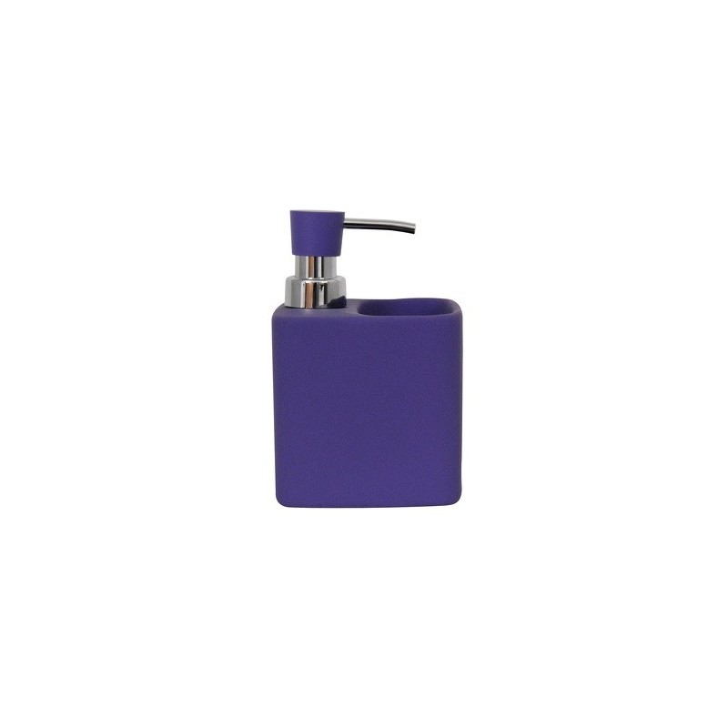 spirella Distributeur de savon & Porte éponge céramique MALAGA Violet MSV