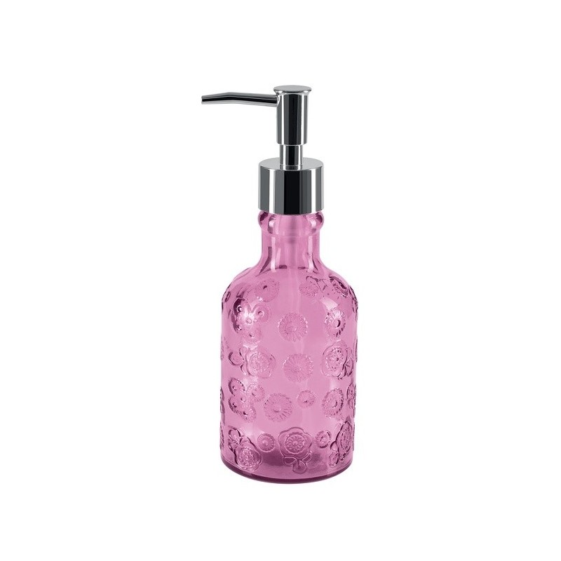 spirella Distributeur de savon Verre recyclé CARLITA Rose Spirella