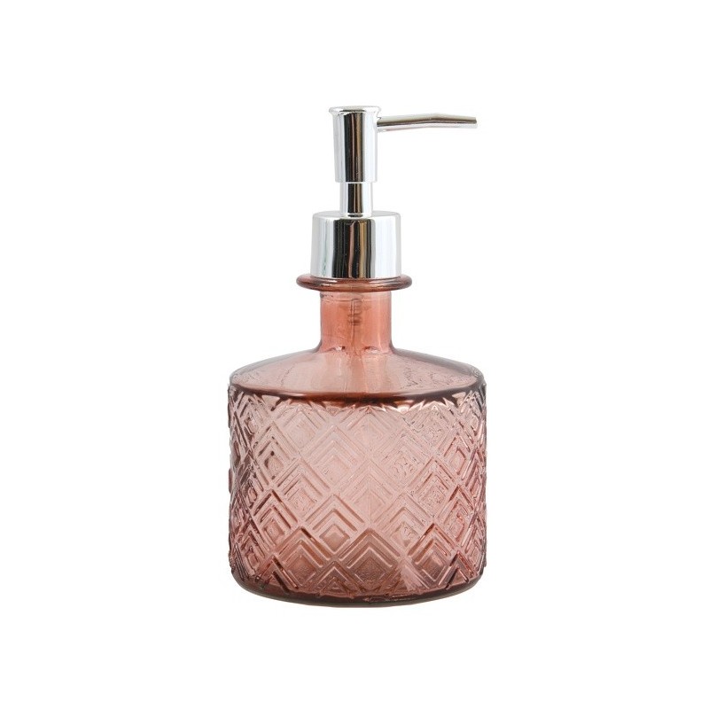 spirella Distributeur de savon verre recyclé CARMINA Terracotta Spirella