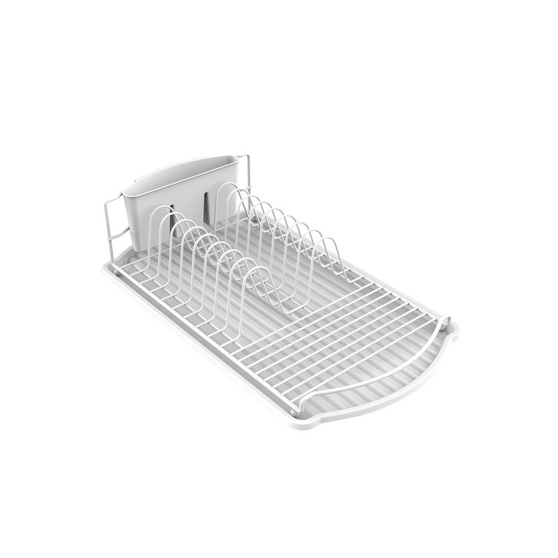 spirella Egouttoir à vaisselle avec plateau en Acier Blanc mat MSV spirella Egouttoir à vaisselle avec plateau en Acier Blanc mat MSV