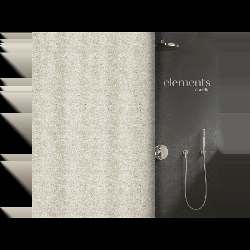 spirella Elements by Spirella rideau de douche Polyester ILO 120x200cm Beige