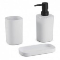 Spirella Ensemble 3 Accessoires De Salle De Bain LONA Blanc MSV