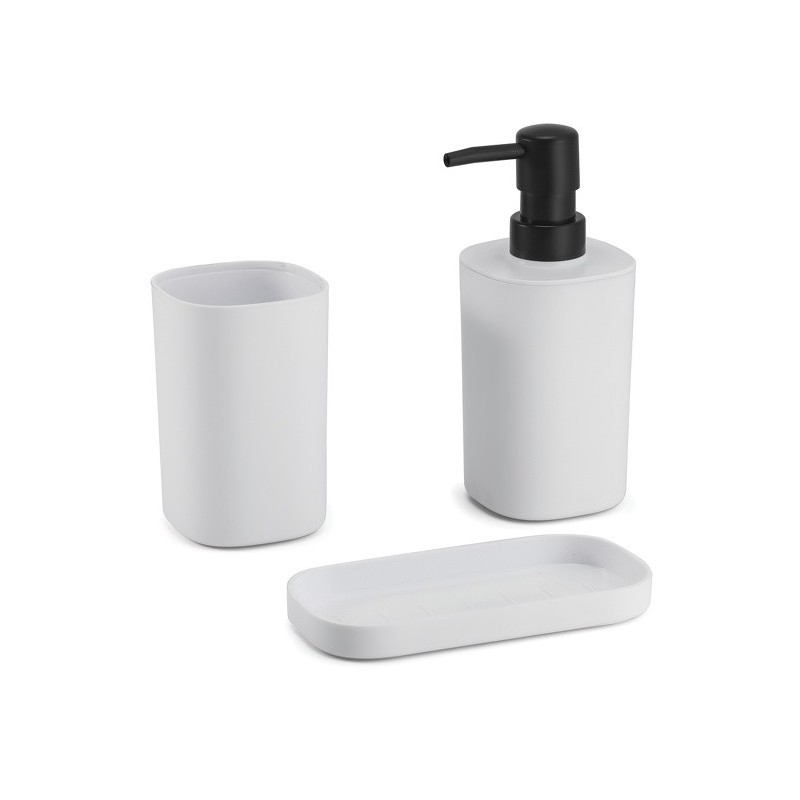 spirella Ensemble 3 accessoires de salle de bain LONA Blanc MSV