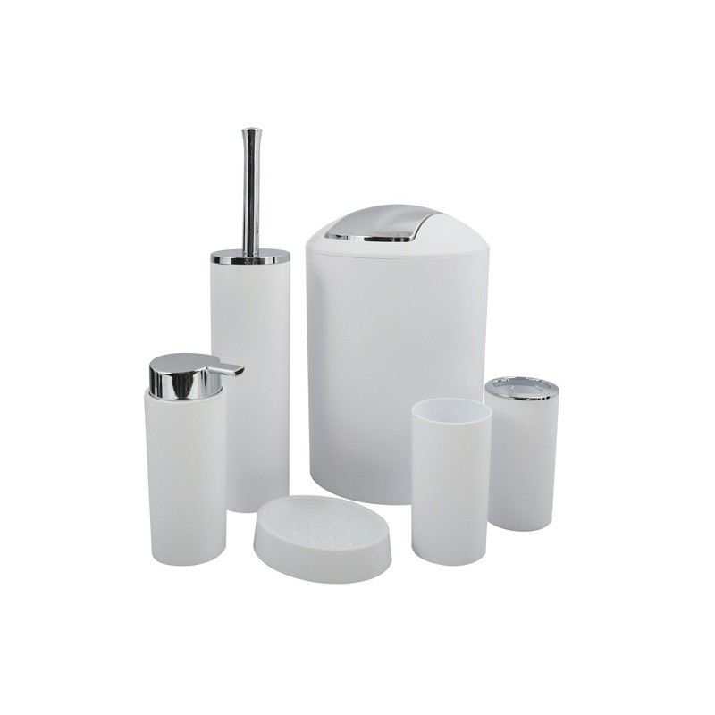 spirella Ensemble 6 accessoires PP HANNAH Blanc MSV