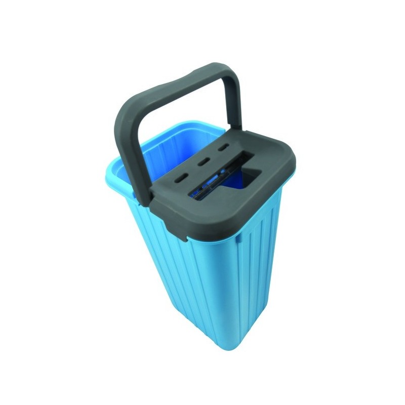 Spirella Ensemble De Nettoyage Seau & Serpillière à Plat Nouveau Système D'essorage COMPACTO MSV