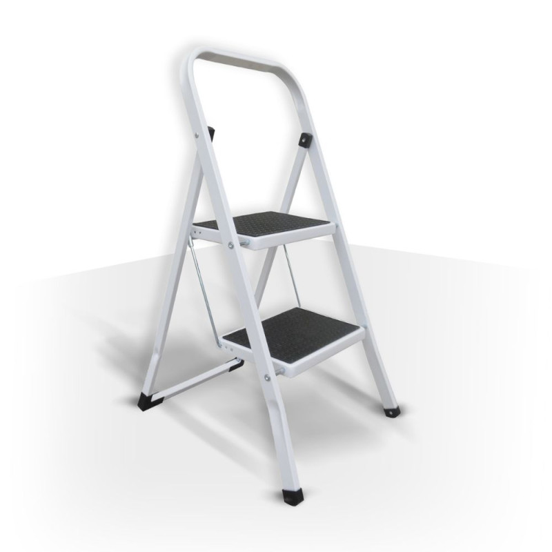 spirella Escabeau 2 marches pliant & antidérapant en Acier Max 150kg (46x55x82cm) MSV