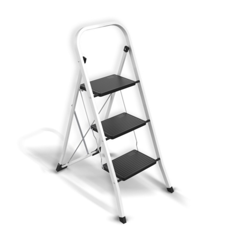 spirella Escabeau 3 Marches pliant en Acier Max 150kg (46x71x105cm) MSV