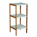 Spirella Etagère 3 Niveaux Bambou & MDF Bambou & Blanc MSV