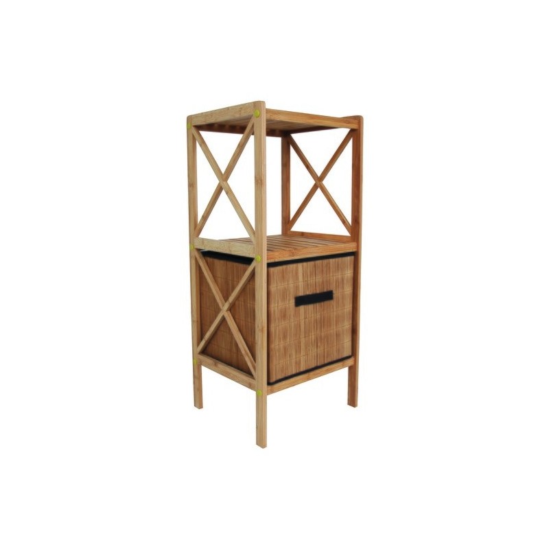 Spirella Etagère 3 Niveaux En Bambou 36 5x33x85cm MSV