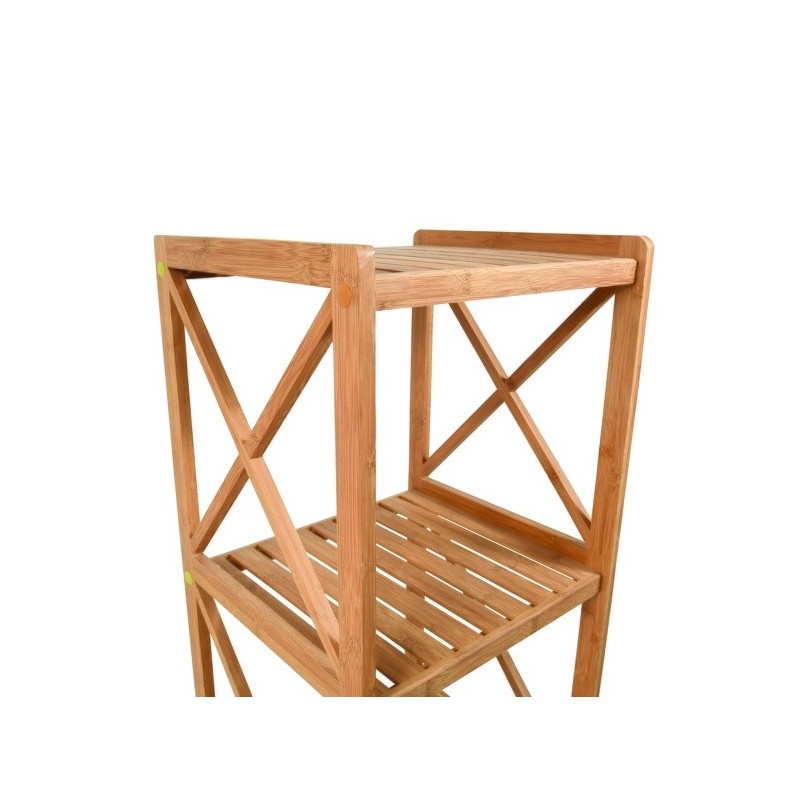 Spirella Etagère 3 Niveaux En Bambou 36 5x33x85cm MSV