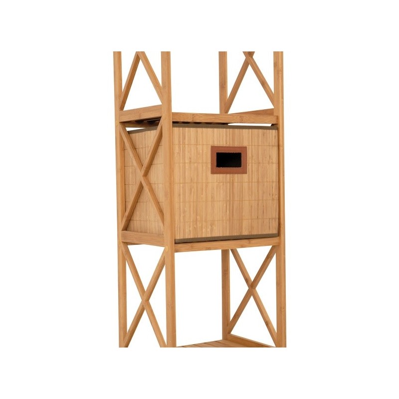 Spirella Etagère 4 Niveaux En Bambou 36 5x33x119cm MSV