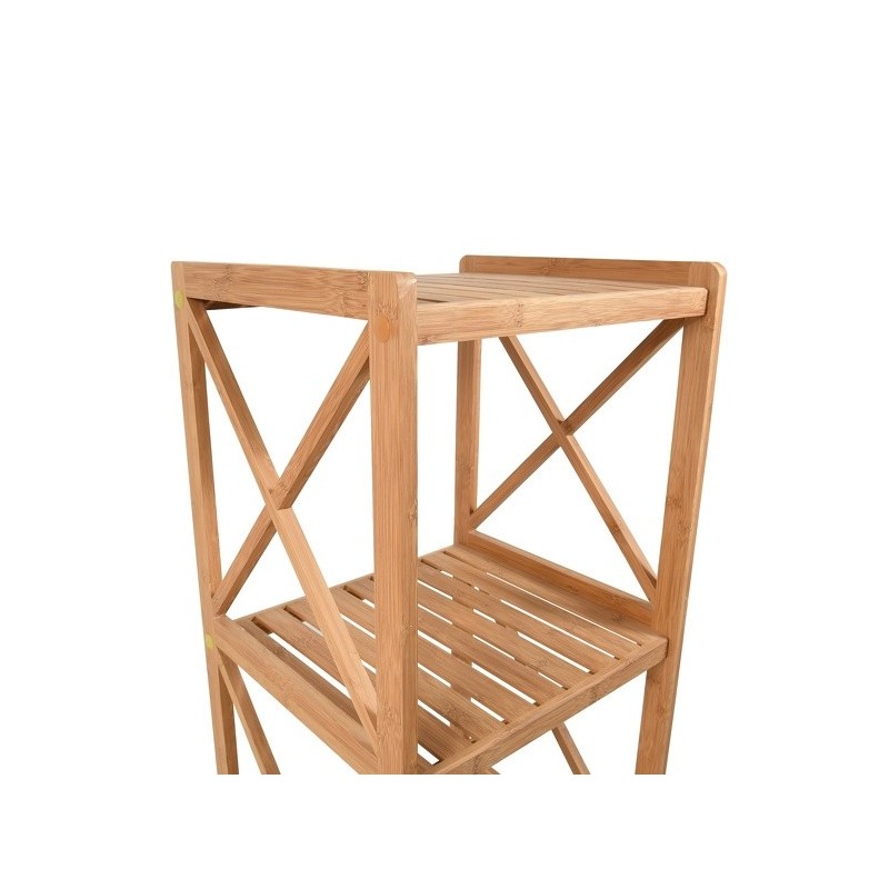 Spirella Etagère 4 Niveaux En Bambou 36 5x33x119cm MSV