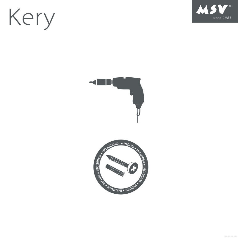 Spirella Etagère D'angle De Douche 2 Niveaux à  Fixer KERY Acier Noir Mat MSV