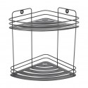 Spirella Etagère D'angle De Douche 2 Niveaux à  Fixer KERY Acier Noir Mat MSV