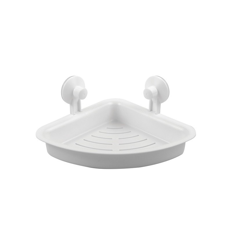 spirella Etagère d'angle de douche à  ventouses Acier Noir mat MSV