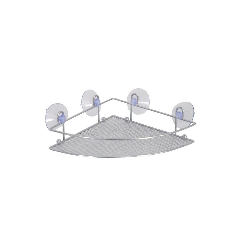 spirella Etagère d'angle de douche à  ventouses Blanc MSV