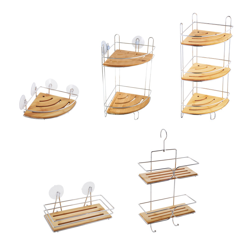Spirella Etagère D'angle De Douche à  Ventouses Chromé MSV