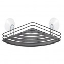 Spirella Etagère D'angle De Douche à  Ventouses KERY Acier Noir Mat MSV