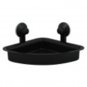 Spirella Etagère D'angle De Douche à Ventouses PVC Noir Mat MSV