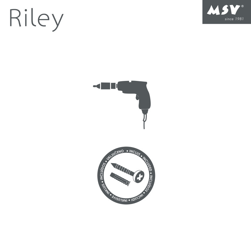 Spirella Etagère De Douche 2 Niveaux à  Fixer RILEY Chromé MSV