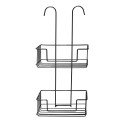 Spirella ETAGERE DE DOUCHE A SUSPENDRE NOIR MAT SERGIO 2NV MSV