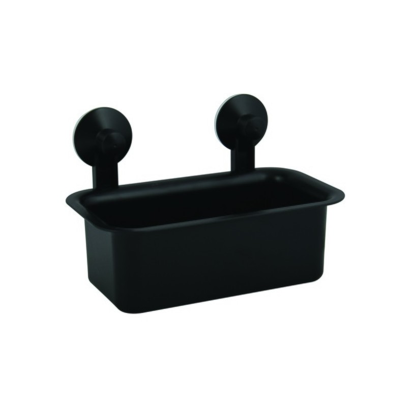 spirella Etagère de douche à  ventouses PVC Noir mat MSV