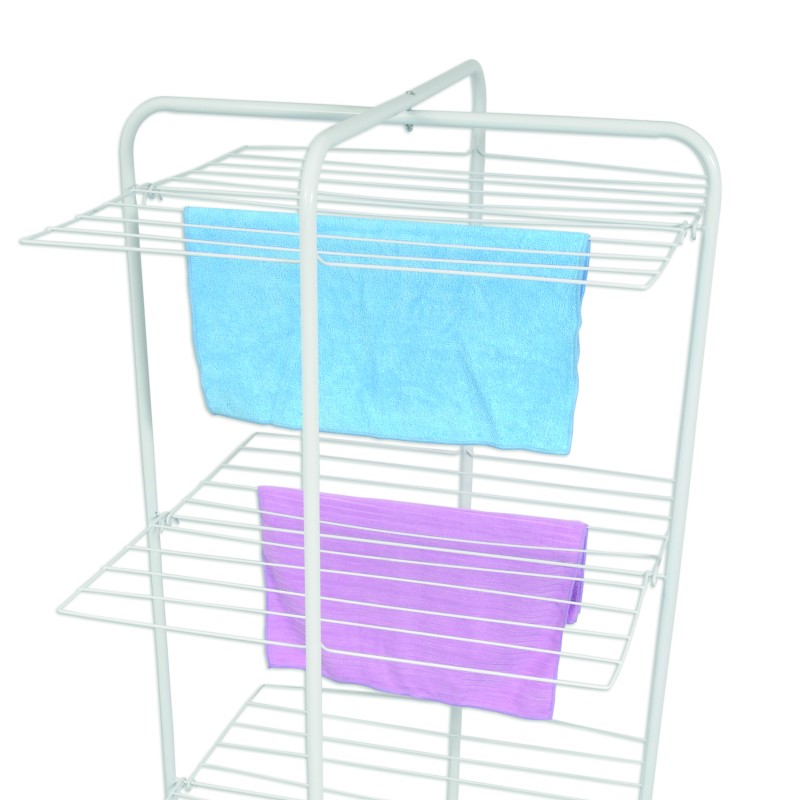 Spirella Etendoir Tour 4 Niveaux 30M Acier Blanc MSV