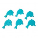 Spirella Figurines Antidérapantes De Douche Ou Baignoire PVC DAUPHINS X6pcs Bleu Spirella