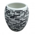 Spirella Gobelet Céramique JAVA LOFT Gris Anthracite MSV