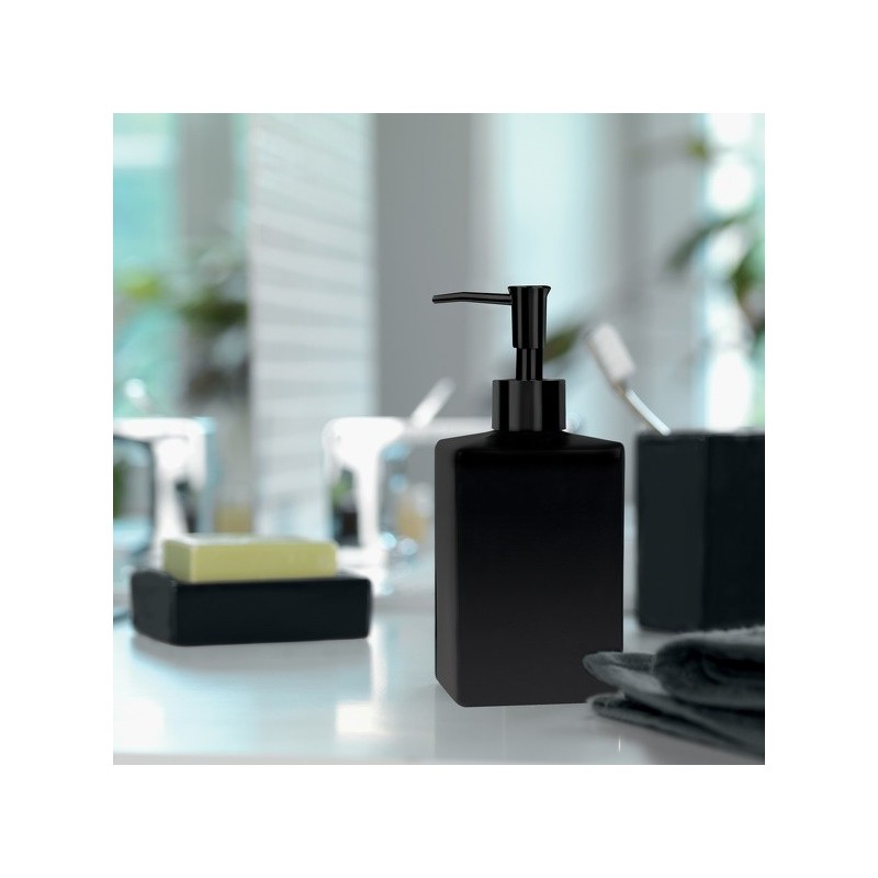 Spirella Gobelet Céramique QUADRO MatT Noir Mat Spirella