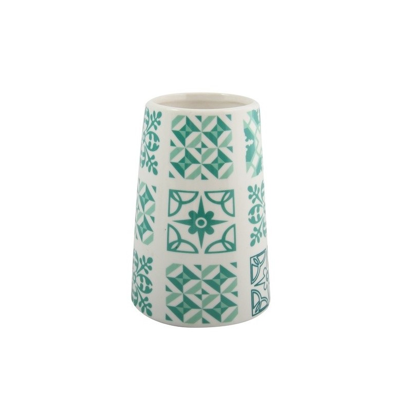 spirella Gobelet Céramique SINTRA Bleu Turquoise MSV
