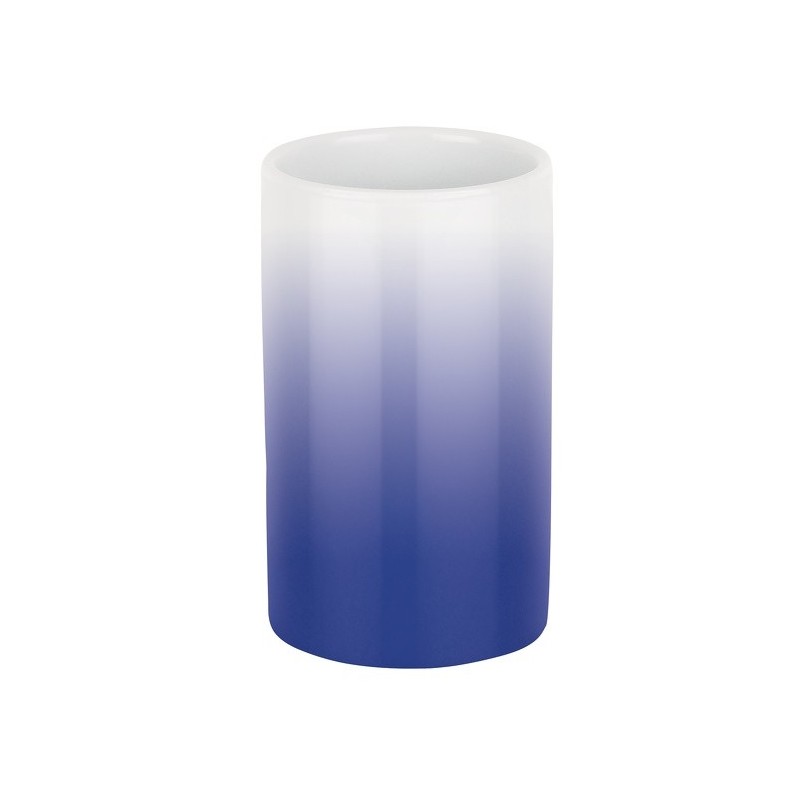 spirella Gobelet Céramique TUBE GRADIENT Bleu Spirella