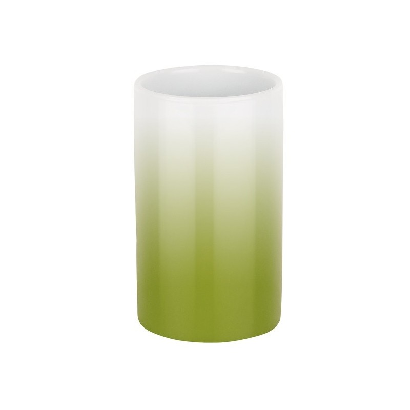spirella Gobelet Céramique TUBE GRADIENT Vert Spirella