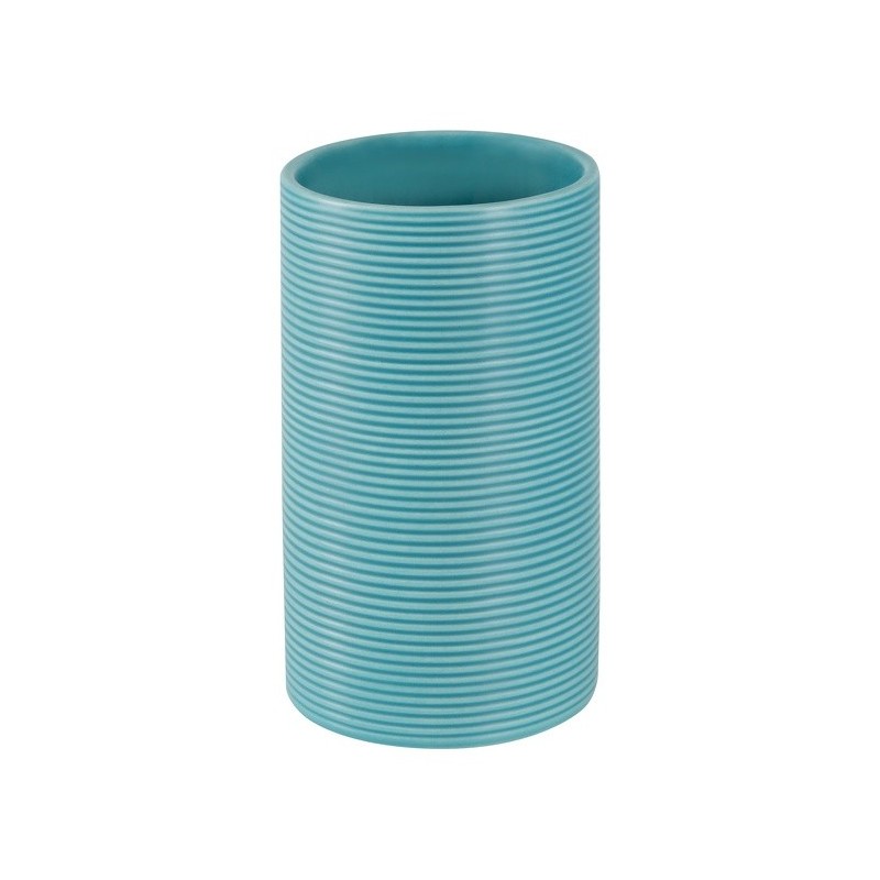 spirella Gobelet Céramique TUBE RIBBED Bleu Spirella