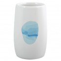Spirella Gobelet Céramique WATERCOLOR Blanc & Bleu MSV