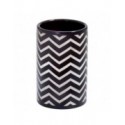 Spirella Gobelet Céramique WAVE Noir & Blanc Spirella