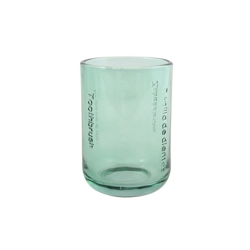 spirella Gobelet en Verre DENVER vert Transparent MSV