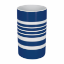 Spirella Gobelet Porcelaine TUBE-STRIPES Bleu Spirella