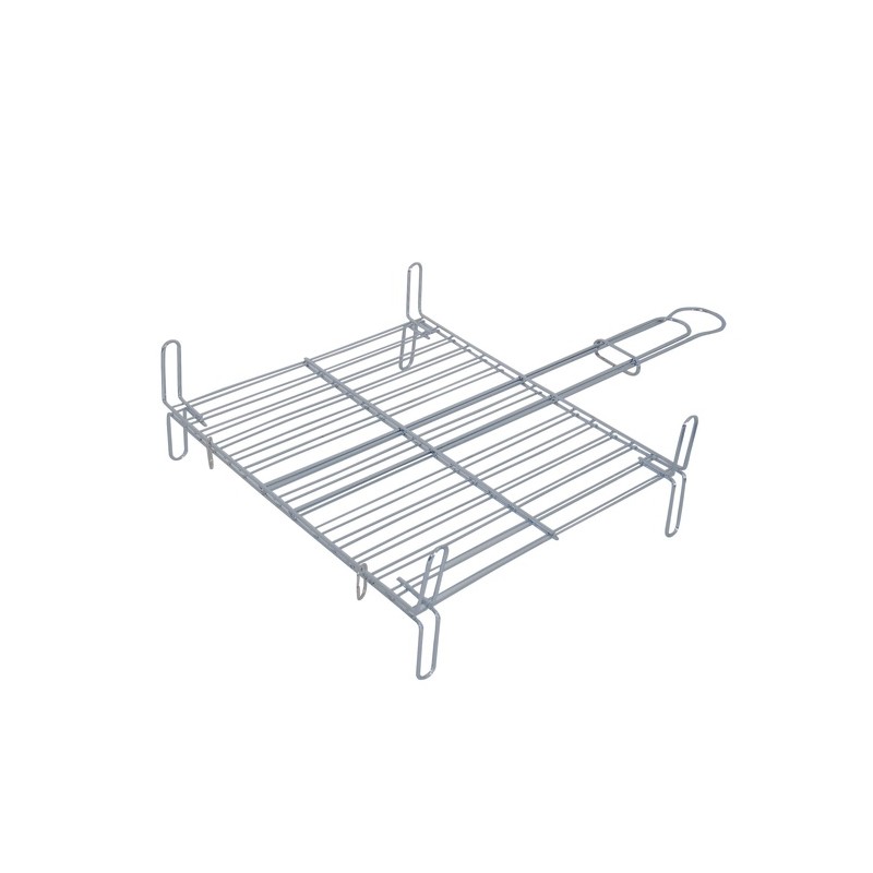 spirella Grille barbecue rectangulaire avec pieds 30x35cm Acier Chromé MSV