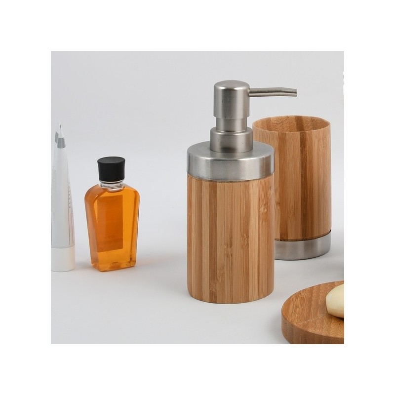 Spirella Lot D'accessoires De Salle De Bain Bambou MSV