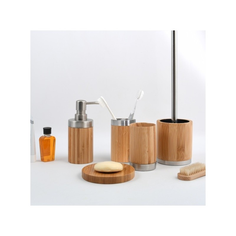 spirella Lot d'accessoires de salle de bain Bambou MSV