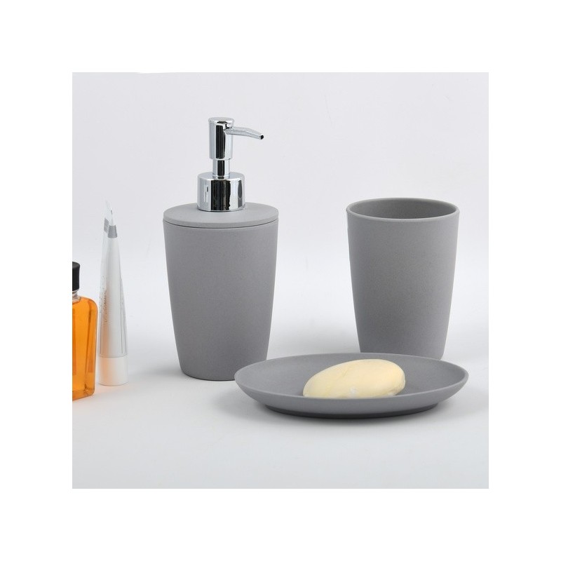 Spirella Lot D'accessoires De Salle De Bain Takeo Gris Spirella