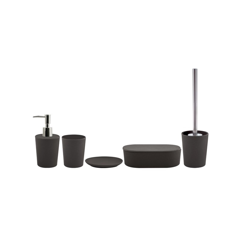 Spirella Lot D'accessoires De Salle De Bain Takeo Noir Spirella