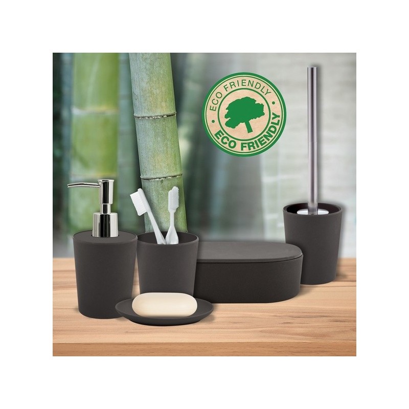 spirella Lot d'accessoires de salle de bain Takeo Noir Spirella