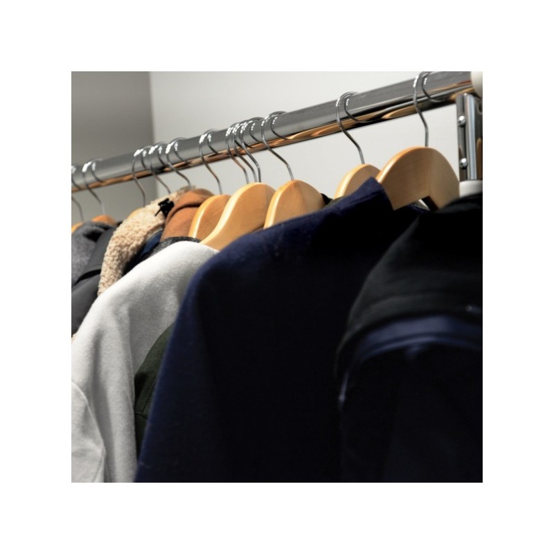 Spirella Lot De 10 Cintres En Bois à Tête Rotative MSV