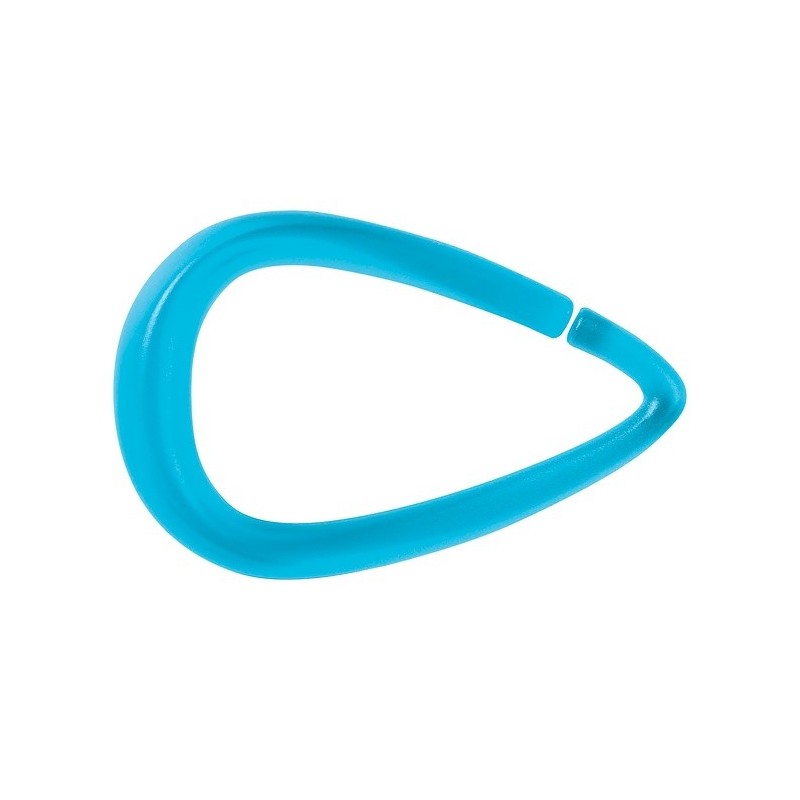 spirella Lot de 12 anneaux pour rideau de douche DROP Bleu Spirella