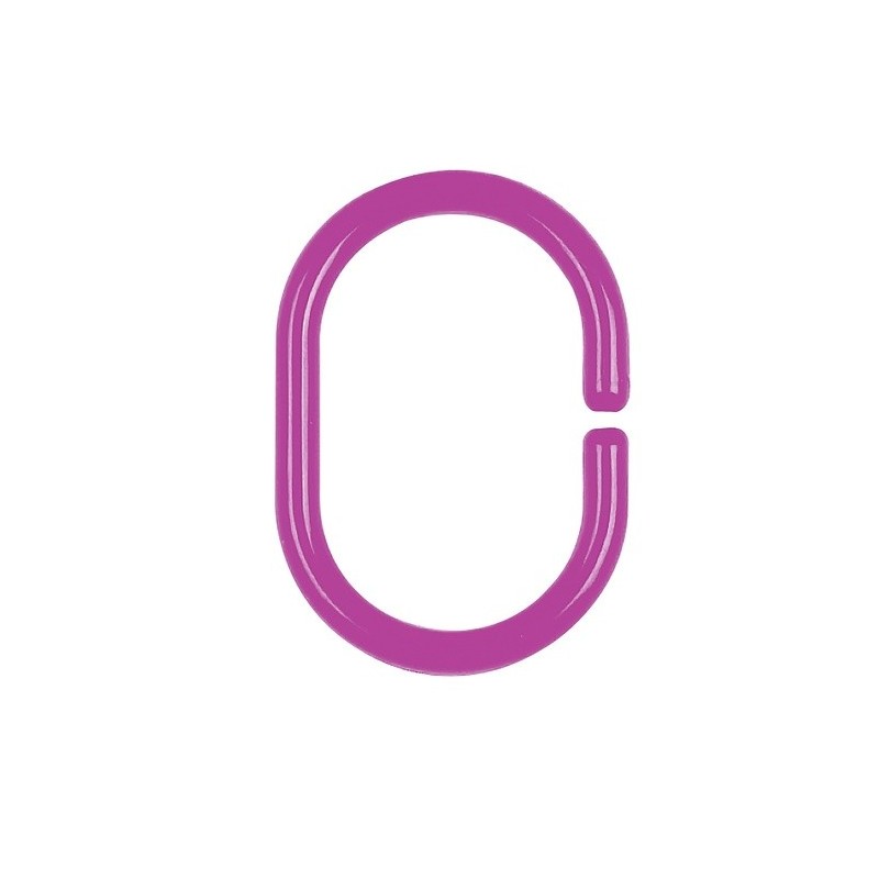 Spirella Lot De 12 Anneaux Pour Rideaux De Douche C-MINOR Rose Clair Spirella